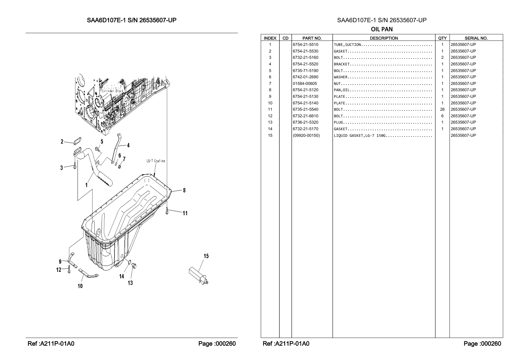 OEM exploded diagram and parts table — Bracket